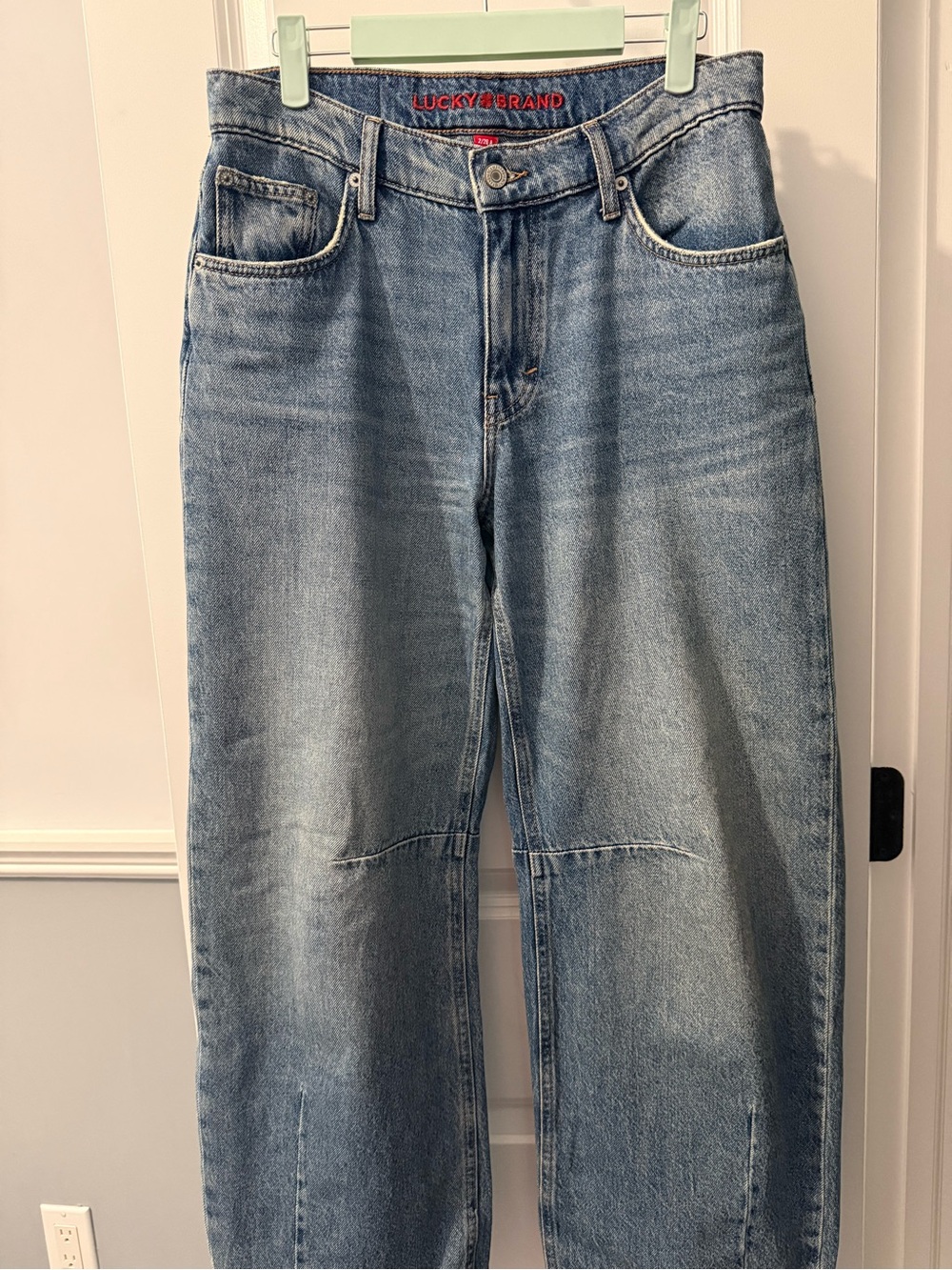 Lucky Brand Light Blue Barrel Wide Leg Jeans